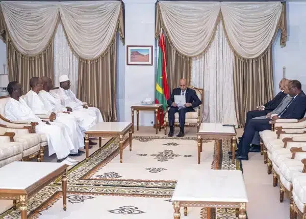 Le président Ghazouani reçoit un message du Président sénégalais