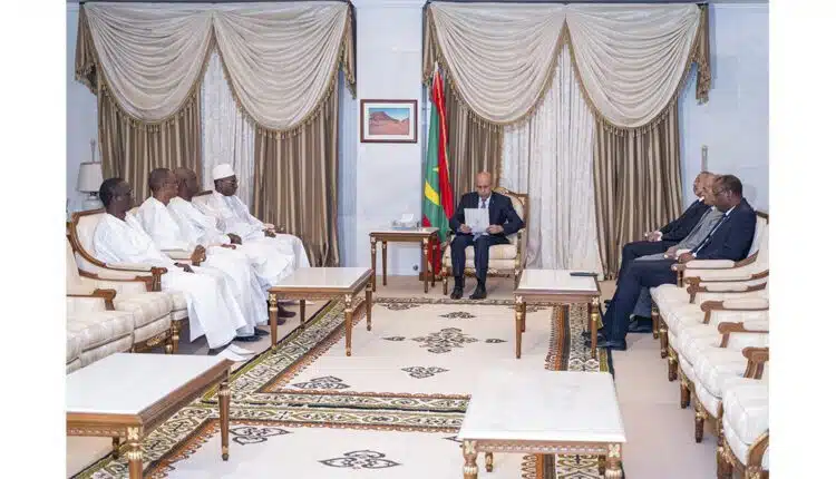 Le président Ghazouani reçoit un message du Président sénégalais