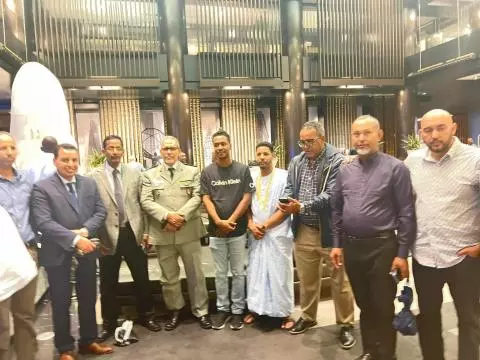 New York: Members of the Mauritanian community welcome President Ghazouani.