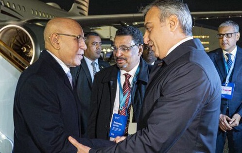 Le Président mauritanien Ghazouani à Bakou sur fond de participation à la COP29