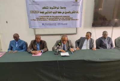 Ateliers de consultation et de validation du plan d’orientation stratégique de l’Université de Nouakchott