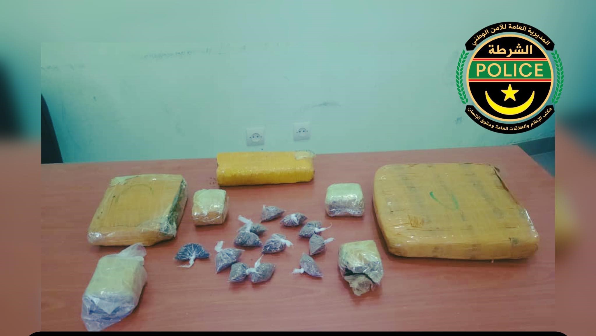 الشرطة توقف 8 أشخاص وتضبط كميات من المخدرات في عمليتين أمنيتين