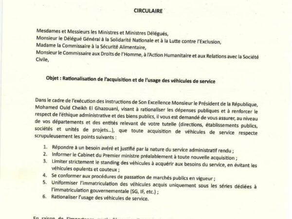 Le Premier ministre interdit l’achat de voitures de luxe dans l’administration publique