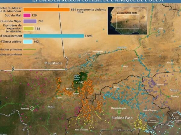 Carte des attaques armées au Sahel : une stratégie géopolitique clairement visible