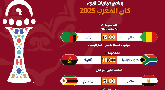 مواجهات قوية اليوم ضمن الجولة الأولى للكان 2025 بالمغرب