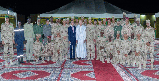 حامية أطار : غزواني يفطر مع أفراد القوات المسلحة وقوات الأمن