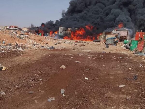 Important incendie sur un marché de carburants à proximité de Zouerate